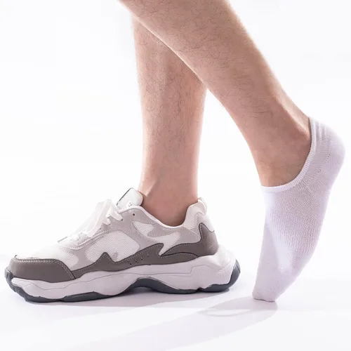 Miniatura 3 de IDEGG - Calcetines deportivos de algodón de corte bajo con agarre antideslizante para hombres