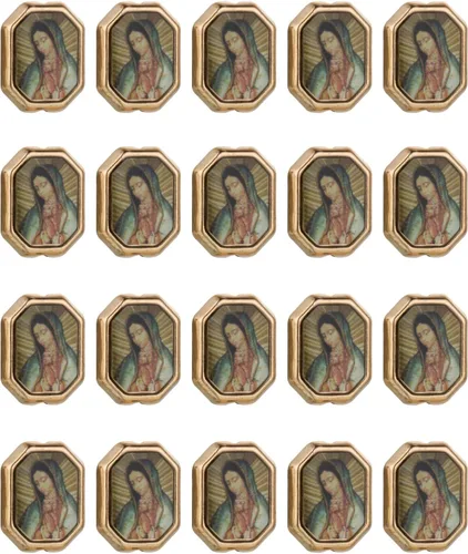 Miniatura 14 de COTTVOTT 20 cuentas espaciadoras de Nuestra Señora de Guadalupe de San Judas para bricolaje, rosario, collar, pulsera, joyería, abalorios, parte