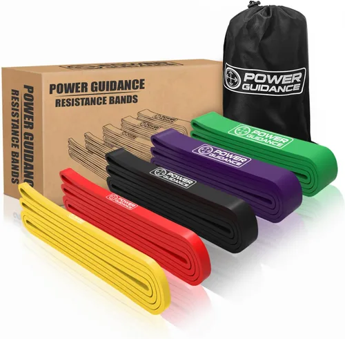POWER GUIDANCE Bandas de asistencia para dominadas, banda de resistencia elástica, banda de movilidad, bandas de levantamiento de potencia, Set de 5