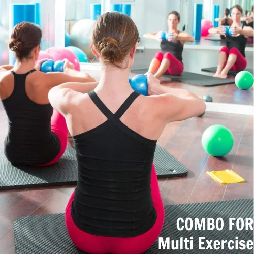 Miniatura 5 de Yes4All - Bolas de tonificación con peso para ejercicio, bolas medicinales suaves para ejercicio, pilates, yoga, equilibrio, flexibilidad, 2-10