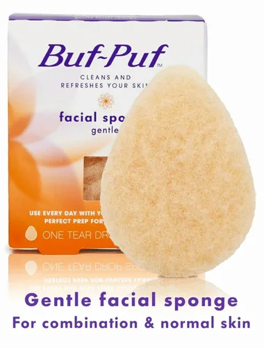 Miniatura 2 de Buf-Puf Esponja facial suave, desarrollada por dermatólogos, elimina la suciedad profunda y el maquillaje que causa brotes y puntos negros