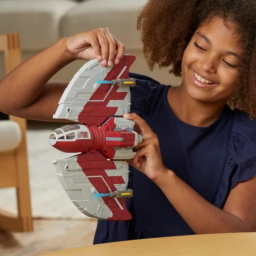 Miniatura 9 de STAR WARS Mission Fleet T-6 Jedi Shuttle, juego de figuras de acción Ahsoka a escala de 2.5 pulgadas, barcos, juguetes para niños y niñas de 4 años