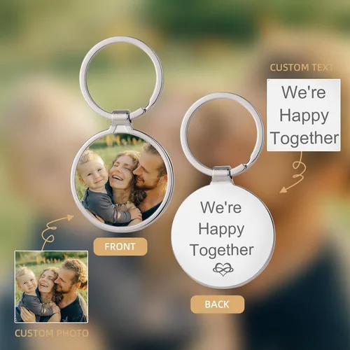 Miniatura 11 de Llavero personalizado con imagen, llaveros personalizados con texto y fotos, regalos para familiares y novios