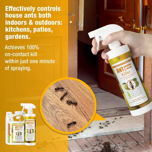 Miniatura 3 de EcoVenger® Ant and Insect Killer 64 oz Aroma cítrico Mata rápidamente hormigas de fuego de hormigas domésticas Disuasión residual Nido