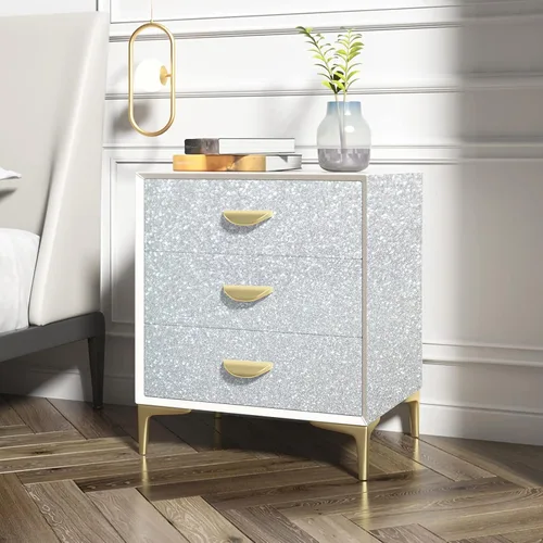 Miniatura 5 de Kitico Papel tapiz plateado con purpurina, papel de contacto plateado, cubierta creativa, despegar y pegar, papel tapiz autoadhesivo extraíble