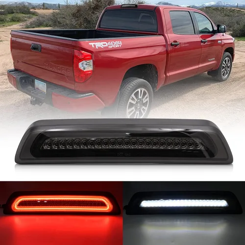Tercera luz de freno LED de repuesto para camionetas pickup To-yo-ta Tundra XK50 2007-2021, luz estroboscópica LED roja trasera de 3er freno central