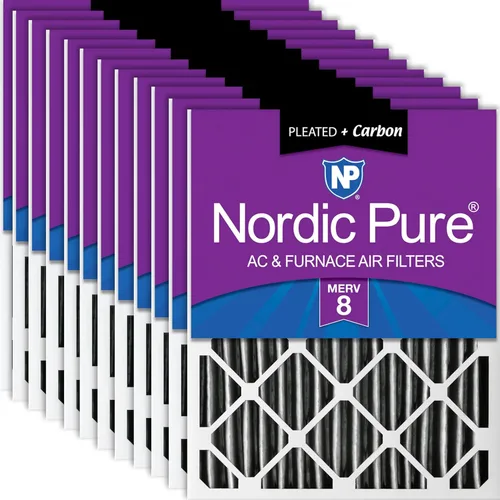 Miniatura 21 de Nordic Pure 18 x 25 x 2 (17 1/2 x 24 1/2 x 1 3/4) de carbono puro plisado reducción de olores Merv 8 filtros para horno, paquete de 3