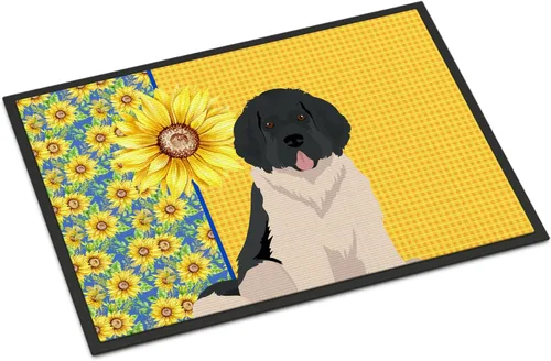 Miniatura 51 de Caroline's Treasures WDK5313MAT Airedale Terrier - Tapete para puerta delantera de 18 x 27 pulgadas, diseño de girasoles de verano, para entrada