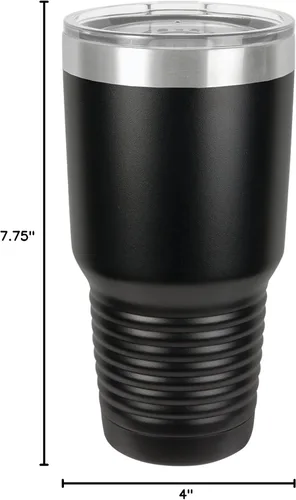 Miniatura 2 de Polar Camel Vaso aislado al vacío de acero inoxidable de 30 oz (negro)