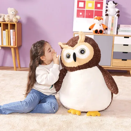 Miniatura 3 de IKASA Juguete de peluche de búho gigante, juguete de peluche grande de 23 pulgadas para niños, niñas, niños, novia y niños