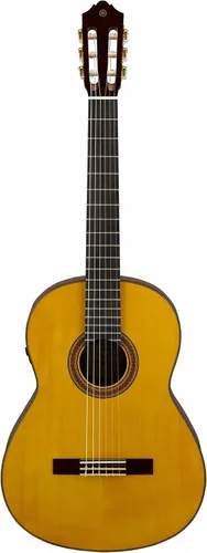 Yamaha CG-TA Guitarra transacústica de cuerdas de nylon con coro y reverberación, clásica, tinte vintage
