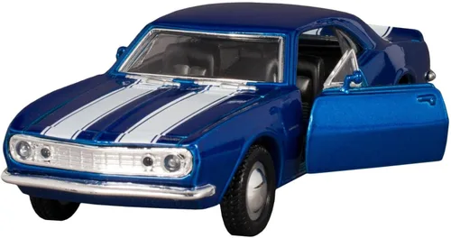 Miniatura 4 de KiNSMART - 1967 Chevrolet Chevy Camaro Z28 5 "escala 1:37 de metal fundido a presión modelo de juguete clásico Muscle Car (4 juegos)