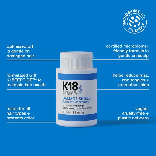 Miniatura 3 de K18 Champú protector Damage Shield, reduce el encrespamiento y los enredos, mantiene la salud del cabello