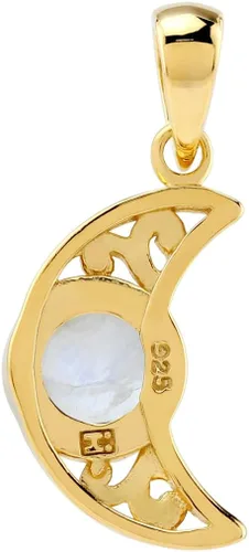 Miniatura 10 de Silvershake Aretes colgantes o colgante o colgante de plata de ley 925 chapada en oro amarillo con dije o colgante con cadena de 18 pulgadas