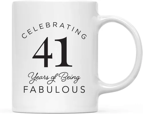 Miniatura 10 de Andaz Press Taza de café divertida de cumpleaños de 11 onzas, regalo de broma para celebrar 85 años de ser fabuloso, 1 paquete, ideas de regalo