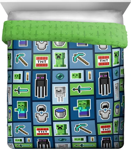 Miniatura 38 de Jay franco Juego de ropa de cama Queen de 5 piezas de Monster Jam Tracks incluye edredón y sábanas con Grave Digger y Megalodon de microfibra suave
