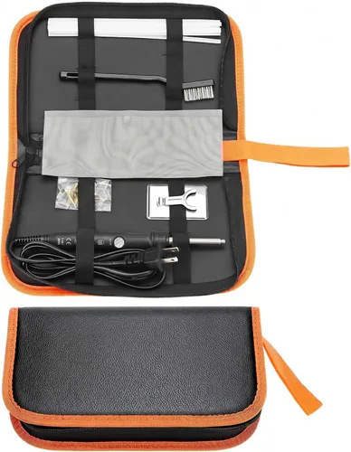 Miniatura 7 de QWORK Kit de soldadura de plástico para reparación de superficies - 80W, 110V, temperatura ajustable 392.0-896.0 °F con juego completo