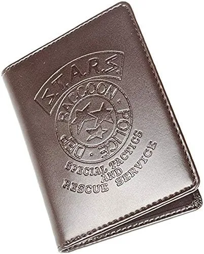 Miniatura 2 de Resident Evil Biohazard S.T.A.R.S RPD Billetera Leon ID Holder Chris Jill Cosplay, D Albert Wesker ID, Minimalista