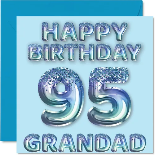 Miniatura 97 de Stuff4 Tarjeta de primer cumpleaños para niños, globo de fiesta con purpurina azul, tarjetas de feliz cumpleaños para niño de 1 año, nieto, hijo, 57