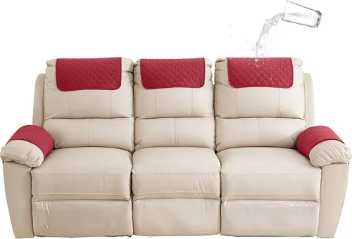 Miniatura 20 de XMAYODS Funda impermeable para sillón con reposabrazos, fundas antideslizantes para sofá y reposacabezas, fundas para respaldo, fundas para sillón