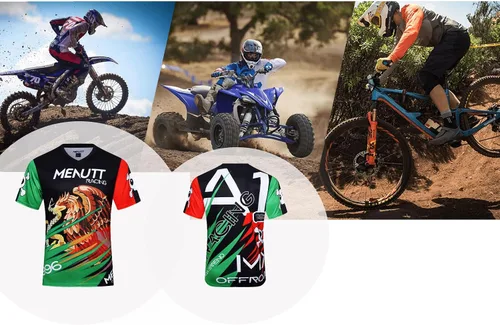 Miniatura 4 de MENUTT Camiseta de ciclismo de montaña para hombre, para motocross, México, MTB Downhill, camisetas para deportes de Rding