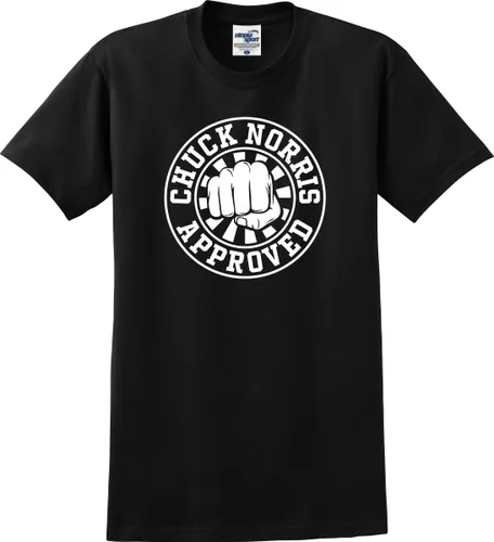 Miniatura 8 de Camiseta divertida aprobada por Chuck Norris (S-5X)