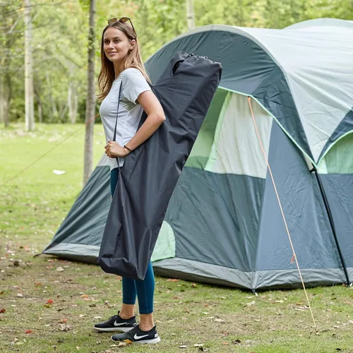 Miniatura 7 de EVER ADVANCED Silla plegable alta de 31", silla de directores portátil, silla de campamento de altura de bar con bolsa de transporte y reposapiés
