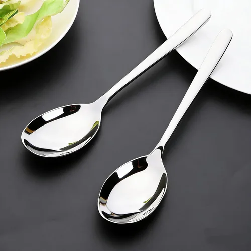 Miniatura 5 de 8 cucharas grandes para servir, cucharas de acero inoxidable para servir bufé
