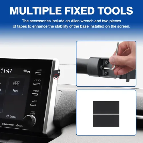 Miniatura 6 de Autorder Soporte de teléfono para automóvil para Accesorios Toyota RAV4 2019-2025 Montaje de Teléfono pantalla de 7/8 pulgadas Soportes de teléfono