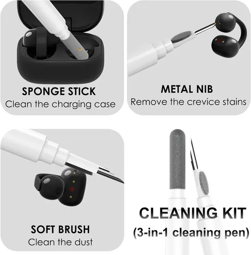 Miniatura 7 de Funda compatible con Sony LinkBuds Clip WF-LC900, silicona suave a prueba de golpes, funda protectora para auriculares Sony LinkBuds Clip Open-Ear