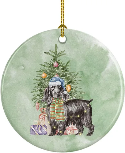 Miniatura 15 de Caroline's Treasures Bulldog, Bulldog inglés #2 y árbol de cerámica adorno colgante para árbol de Navidad, decoración colgante para el hogar