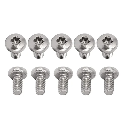 Miniatura 78 de DTGN Tornillos Torx de cabeza plana M1.0.236x0.118 in (DXL), paquete de 20, buenos para maquinaria, sujetadores de seguridad Torx de acero