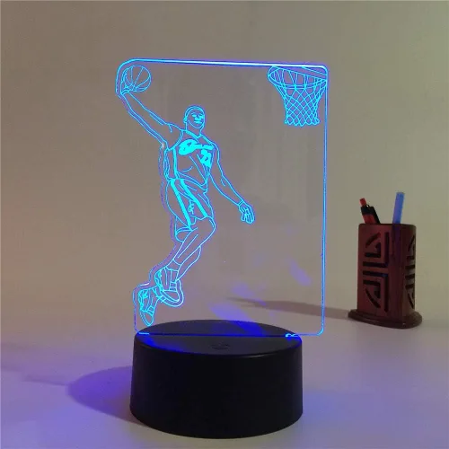 Miniatura 6 de XIEHE Luz nocturna LED de ilusión 3D, 7 colores de cambio gradual con interruptor táctil, lámpara de mesa USB para regalos de vacaciones
