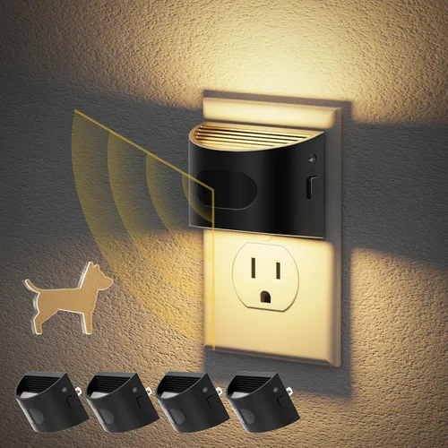 Miniatura 17 de JandCase Luz nocturna, luces nocturnas automáticas enchufables a la pared, paquete de 2 luces nocturnas modernas con sensor de luz automática, luz