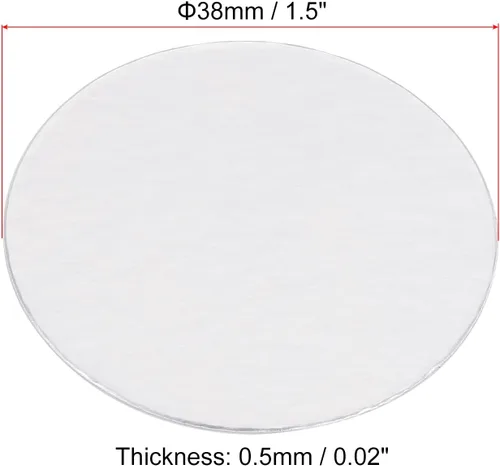Miniatura 2 de PATIKIL Revestimiento de tapa de papel de aluminio de 1.5 pulgadas, paquete de 150 revestimientos de sellado térmico resistentes a la inducción