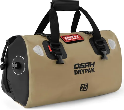 Miniatura 9 de OSAH DRYPAK Bolsa de lona impermeable – Bolsa seca para motocicleta con gran espacio de almacenamiento, bolsas de equipaje impermeables con bolsillo