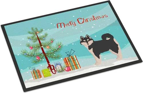 Miniatura 120 de Caroline's Treasures CK3799MAT Akita Shepherd - Tapete de árbol de Navidad de 18 x 27 pulgadas, tapete para puerta delantera, interior y exterior