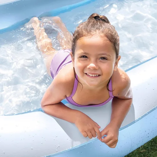 Miniatura 5 de Piscina rectangular para bebés con piso inflable suave