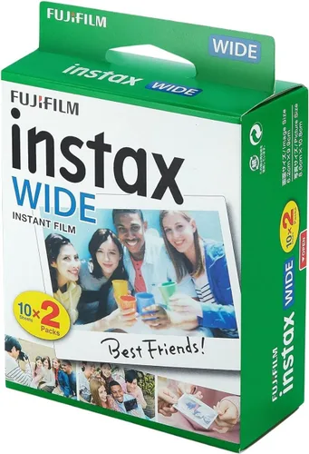 Miniatura 5 de Paquete doble de películas instantáneas Fujifilm Instax Wide para Instax Wide 210 200 100 300 - Paquete de valor BuzzPhoto (40 hojas)