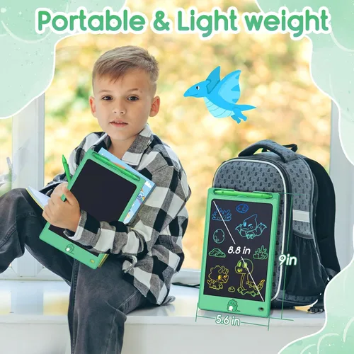 Miniatura 7 de FLUESTON Juguetes Tableta LCD de Escritura para Niños Pequeños, Juguetes para Niños y Niñas de 3, 4, 5, 6, 7, 8 Años, 8.8 Pulgadas, 1 Unidad en 1