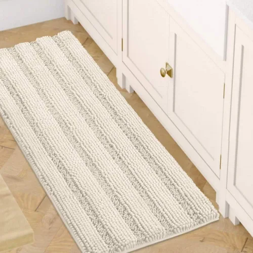 Miniatura 185 de H.VERSAILTEX - Alfombras de baño, juego de 2 piezas, alfombra de contorno para baño, juego de alfombras para inodoro, alfombra antideslizante