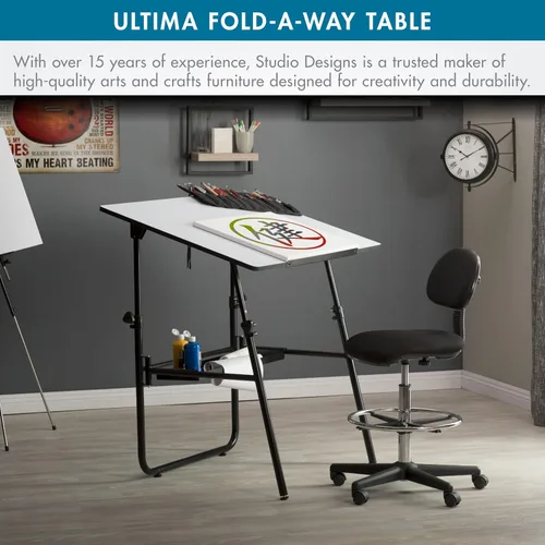 Miniatura 7 de Studio Designs 19652 Ultima Fold A Way Mesa, color negro