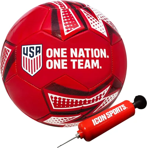 Miniatura 13 de Icon Sports Balón de fútbol oficial de la Federación de Fútbol de USA83BL-Blanco