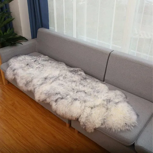 Miniatura 18 de WL&ALLEN Alfombra grande de piel de oveja auténtica gruesa y exuberante de 3 pulgadas de pelo, lujosas pieles australianas Alfombras de lana