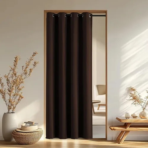 Miniatura 46 de IGEMAEVE Cortinas 100% opacas de 108 pulgadas de largo para dormitorio, juego de 2 paneles de cortinas opacas con bolsillo para barra y pestaña