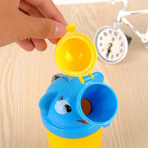 Miniatura 2 de [16.9 fl oz] Orinal portátil para bebés y niños con cepillo limpio, inodoro higiénico de emergencia a prueba de fugas para camping, viajes