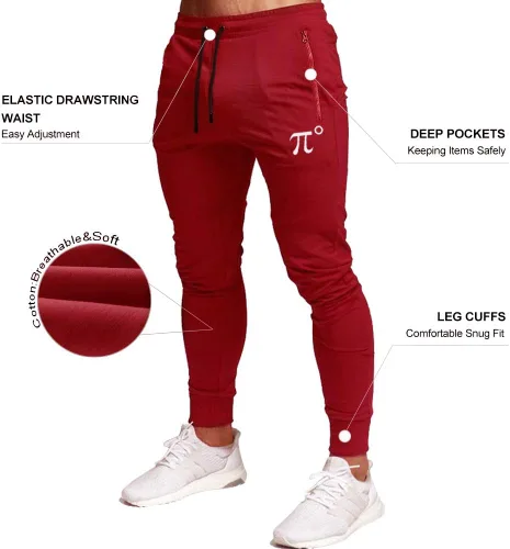 Miniatura 4 de Wangdo - Pantalones deportivos para hombre con bolsillos con cremallera