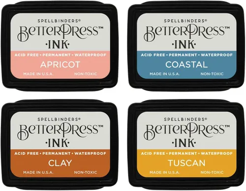 Miniatura 2 de Spellbinders BetterPress - Paquete de bloc de tinta y reinkers (Desert Sunset)