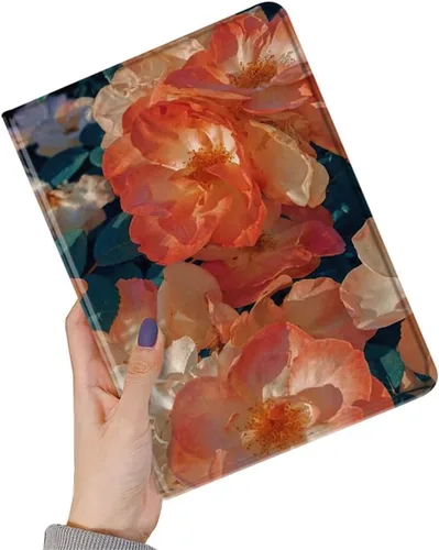 Miniatura 15 de kaidisen Funda de flores compatible con iPad de 9.7 pulgadas, 6ª y 5ª generación, iPad Air/Air 2, diseño de flores, ilustración floral con soporte