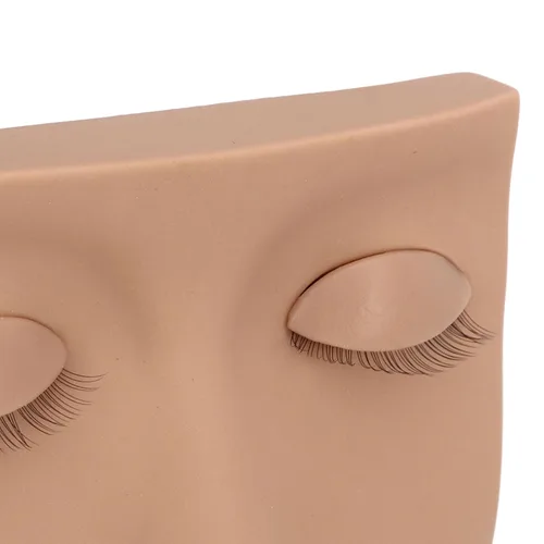 Miniatura 7 de Cabeza de maniquí de pestañas, cabeza de maniquí de pestañas de repuesto de silicona extraíble, extensión de pestañas, práctica de entrenamiento